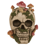 OOTB Spardose mit Schloss Totenkopf mit Pilzbewuchs