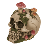 OOTB Spardose mit Schloss Totenkopf mit Pilzbewuchs