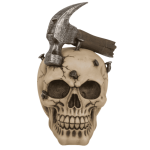 OOTB Spardose mit SchlossTotenkopf mit Hammer &...
