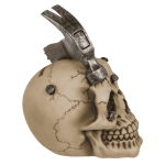 OOTB Spardose mit SchlossTotenkopf mit Hammer & Nägel