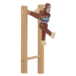 OOTB Schwingender Affe aus Holz 7x22x23 cm