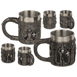 OOTB Bierkrug Ritter mit Edelstahleinsatz