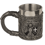 OOTB Bierkrug Ritter mit Edelstahleinsatz