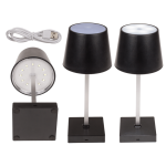 OOTB Schwarze Tisch-Lampe mit LED