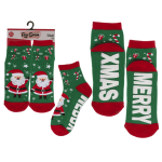 OOTB Socken mit ABS-Sohle Merry XMas...