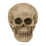 OOTB Deko-Totenkopf mit roten LED-Augen