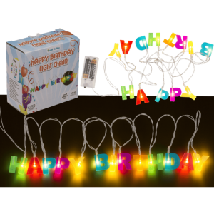 OOTB LED-Lichterkette "Happy Birthday" L: 170 m.