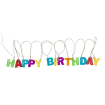 OOTB LED-Lichterkette "Happy Birthday" L: 170 m.