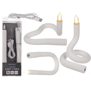 OOTB Weiße flexible LED Kerze aus Silikon