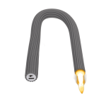 OOTB Graue flexible LED Kerze aus Silikon