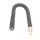 OOTB Graue flexible LED Kerze aus Silikon