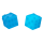 OOTB Fidget Pop Toy Cube Glow in the Dark ca. 5 cm
