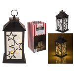 OOTB Kunststoff-Laterne Stars mit funkeldem LED