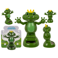 Beweglicher Frosch, mit Solarzelle, ca. 11 cm,