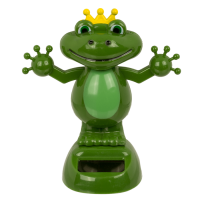 Beweglicher Frosch, mit Solarzelle, ca. 11 cm,