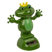 Beweglicher Frosch, mit Solarzelle, ca. 11 cm,