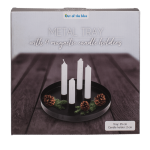 OOTB Rundes Metall-Tablett D:25 cm mit 4 magnetischen
