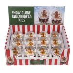 OOTB Schneekugel Lebkuchen-Kinder auf Sockel