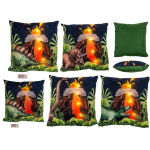 OOTB Deko-Kissen Dinosaurier mit 6 LED und