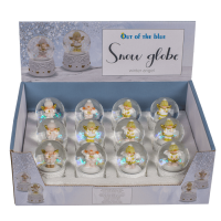 OOTB Schneekugel Winter-Engel auf Sockel