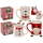 Becher, Weihnachtsmann & Schneemann,