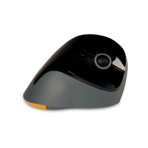 PRF Mouse Wireless für Rechtshänder, kabellose Reichweite bis 20 m, 5 Tasten plus Scrollrad, dunkelgrau