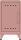 Ablageschrank Fern Mini, links öffnend, 1 Fachboden, (H x B x T) 725 x 380 x 400 mm, pastellpink