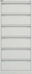 Karteischrank, 2-bahnig, 4 Schübe, (H x B x L) 1321...