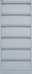 Karteischrank, 2-bahnig, 4 Schübe, (H x B x L) 1321...