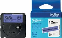 Schriftband Btag, 12 mm breit x 4 m lang, schwarz auf lila