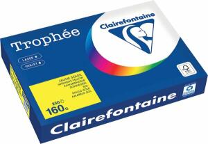 Kopierpapier Trophee, DIN A3, 160g/qm, 250 Blatt, kanariengelb