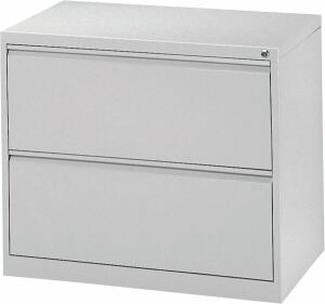 Hängeregistraturschrank, doppelbahnig, 3 Schubladen, (H x B x T) 720 x 840 x 620 mm, grau