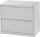 Hängeregistraturschrank, doppelbahnig, 3 Schubladen, (H x B x T) 720 x 840 x 620 mm, grau