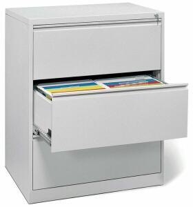 Hängeregistraturschrank, doppelbahnig, 2 Schubladen, (H x B x T) 1020 x 840 x 620 mm, grau