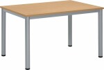 Besprechungstisch BASE-MODUL Q, Gestell Alusilber,...