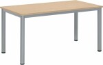 Besprechungstisch BASE-MODUL Q, Gestell Alusilber,...