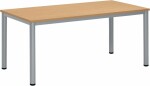 Besprechungstisch BASE-MODUL Q, Gestell Alusilber,...
