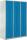 Garderobenspind, Drehriegelschloss, (H x B x T) 1700 x 1185 x 500 mm, grau/blau