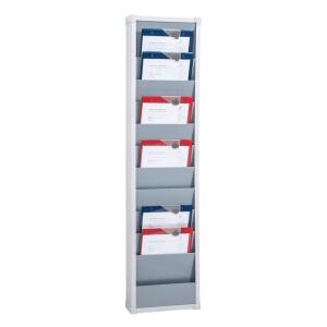 Planungstafel A4, 10 Schienen, einreihig, (HxBxT) 1285 x 315 x 76 mm