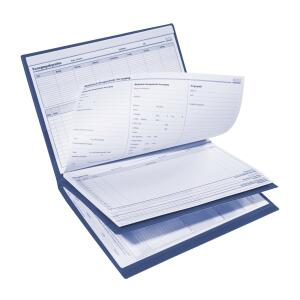 3-Deckel-Dokumappe A4, professional-line plus, blau