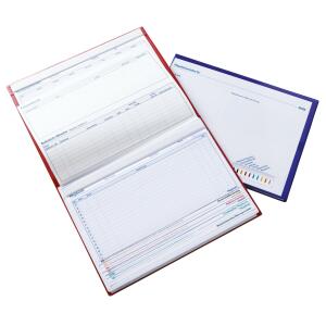 PVC-Pflegedokumappe, professional line, Reiterleiste, blau
