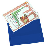 Magnet-Sichttasche DIN A4 quer, blau