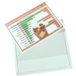 Magnet-Sichttasche DIN A4 quer, grau