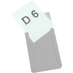 Magnet-Sichttasche DIN A6 hoch, transparent