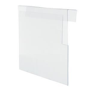 Hartkunststofftasche für Aufsatzrahmen A5 quer, transparent