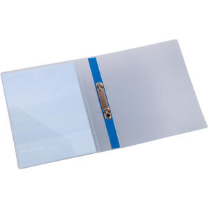 Präsentationsringbuch DIN A4, PP, 2 Ringe, blau/transparent