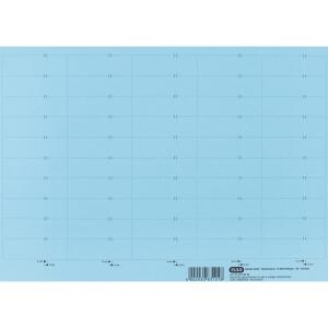 Beschriftungsschildchen für Vertic 1 Hängeregistratur, Beutel mit 10 BLatt mit 50 Schildchen, blau