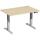 Elektro-Hubtisch Elevate Basic, höhenverstellbar, (H x B x T) 730-1230 x 800 x 1200 mm, ahorn/silber