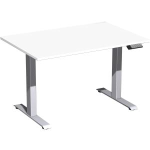 Elektro-Hubtisch Elevate Basic, höhenverstellbar, (H x B x T) 730-1230 x 800 x 1200 mm, weiß/silber