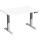Elektro-Hubtisch Elevate Basic, höhenverstellbar, (H x B x T) 730-1230 x 800 x 1200 mm, weiß/silber